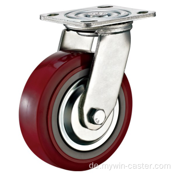 8 &#39;&#39; Plate Swivel Heavy Duty PU Industrial Caster mit PP-Kern